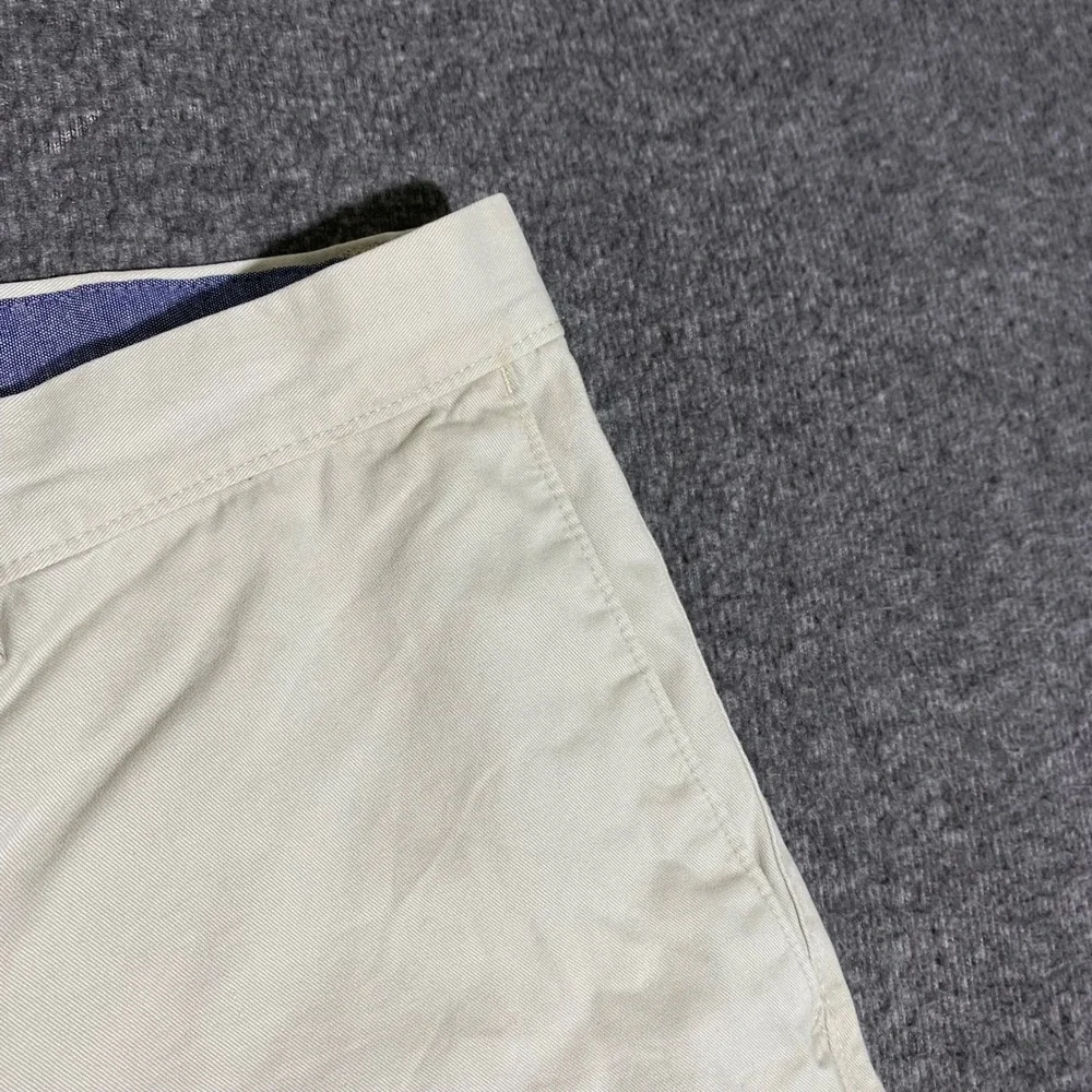 Banana Republic Emerson Short Mens 36 Khaki Tan Chino Cotton Straight Fit Casual